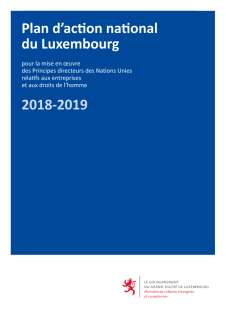 Plan d'action national du Luxembourg pour la mise en oeuvre des Principes directeurs des Nations Unies relatifs aux entreprises et aux droits de l'homme 2018-2019